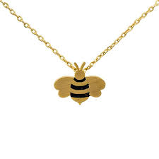 Short Story Bee Necklace
