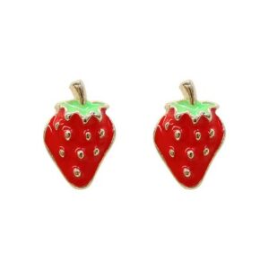 Short Story Strawberry Earring