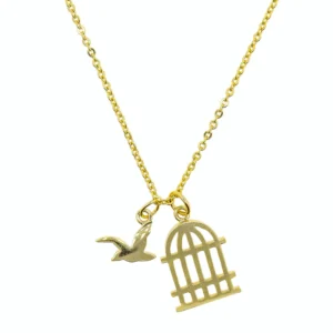 Short Story Cage Necklace