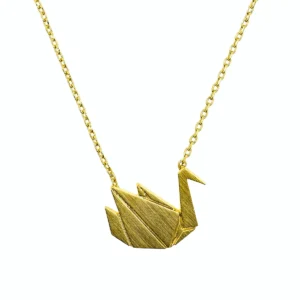 Short Story Swan Necklace