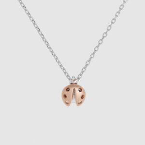 Short Story Labybug Necklace