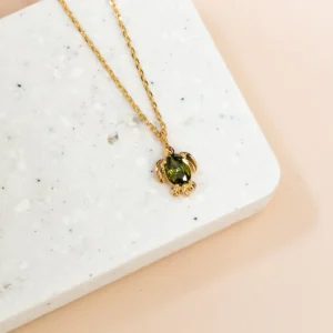 Short Story Turtle Necklace