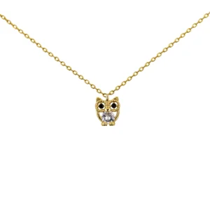 Short Story Owl Necklace